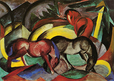 Three Horses Franz Marc